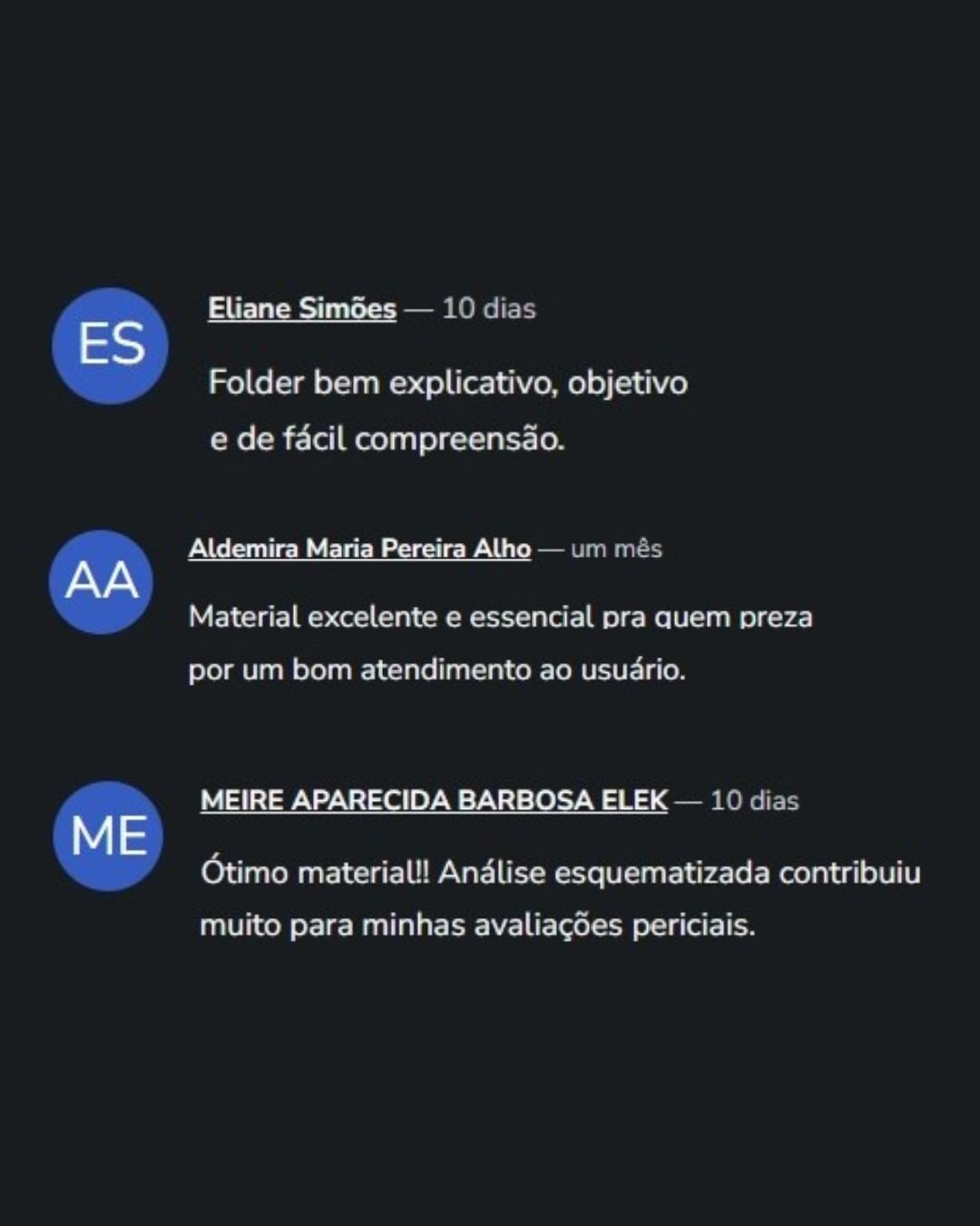 depoimentos cartilha